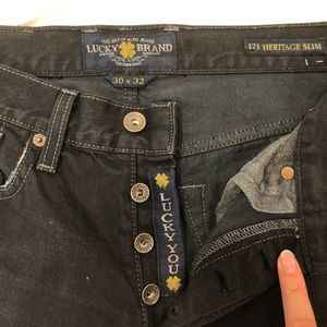 Black Heritage fit Lucky Jeans